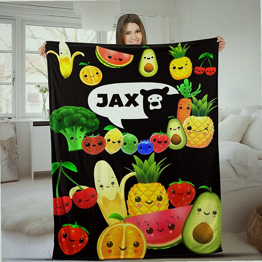 Custom Fruit Blanket, Fruit Bedding Set, Fruit Bedding Set, Fruit Baby Blanket
