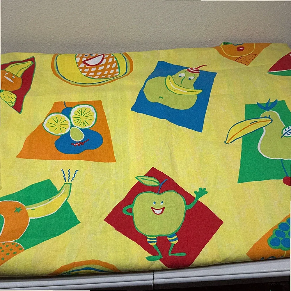 Ikea Duvet Cover Twin Size Fruit Animals Colorful